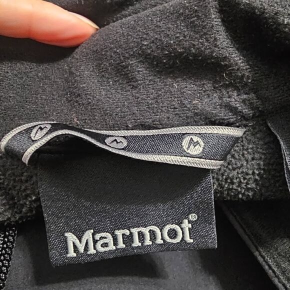 Marmot Black Altitude Softshell Jacket S Full Zip Fleece Lined Gorpcore Outdoor - Picture 14 of 14